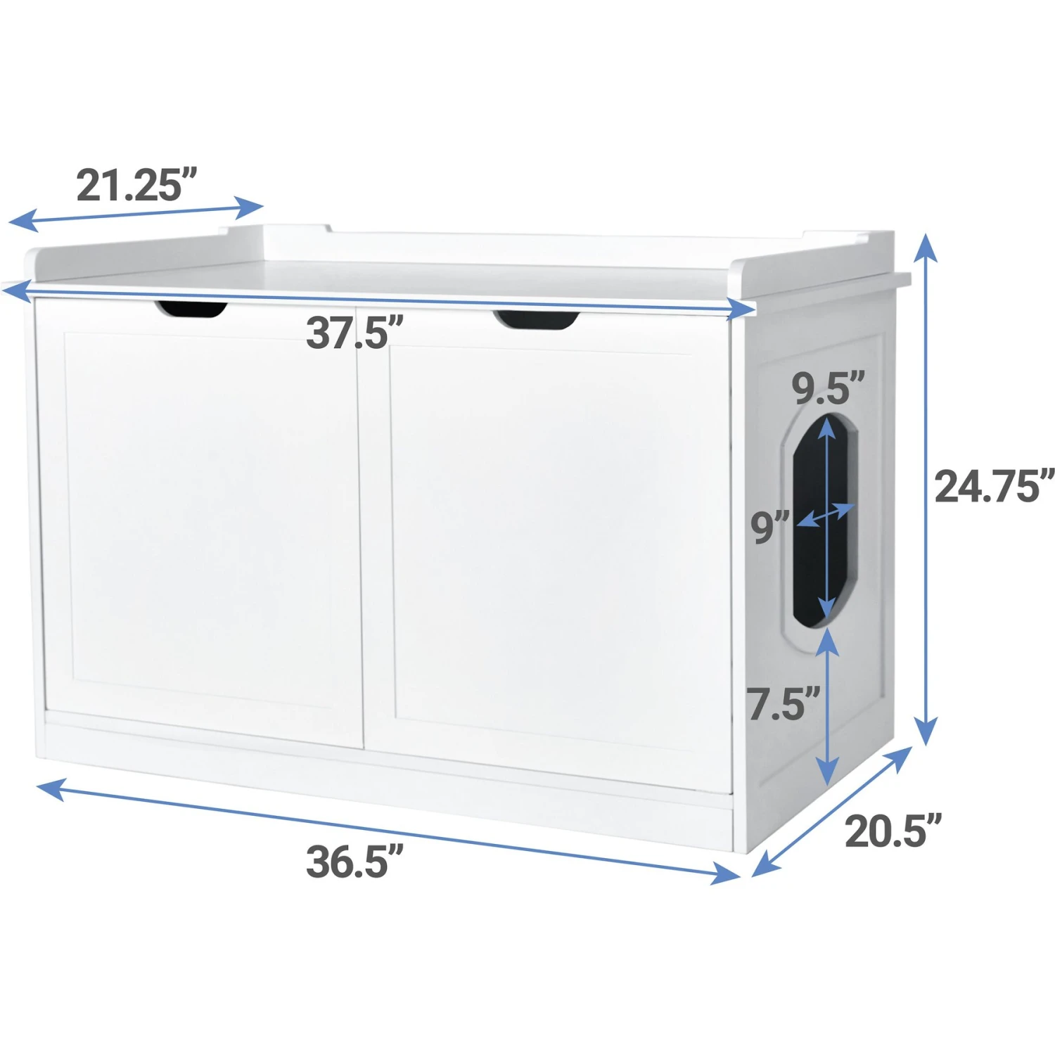 Frisco Decorative Bench Cat Litter Box Cover - Image 4