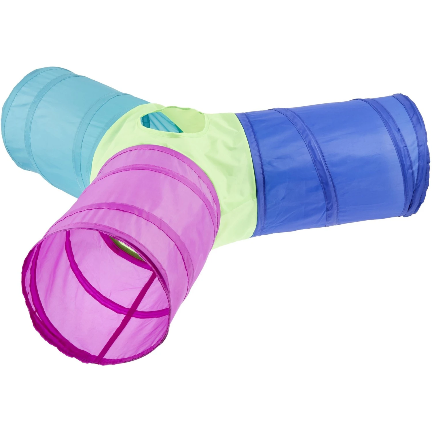 Frisco Foldable Play Tri-Tunnel Cat Toy - Image 6