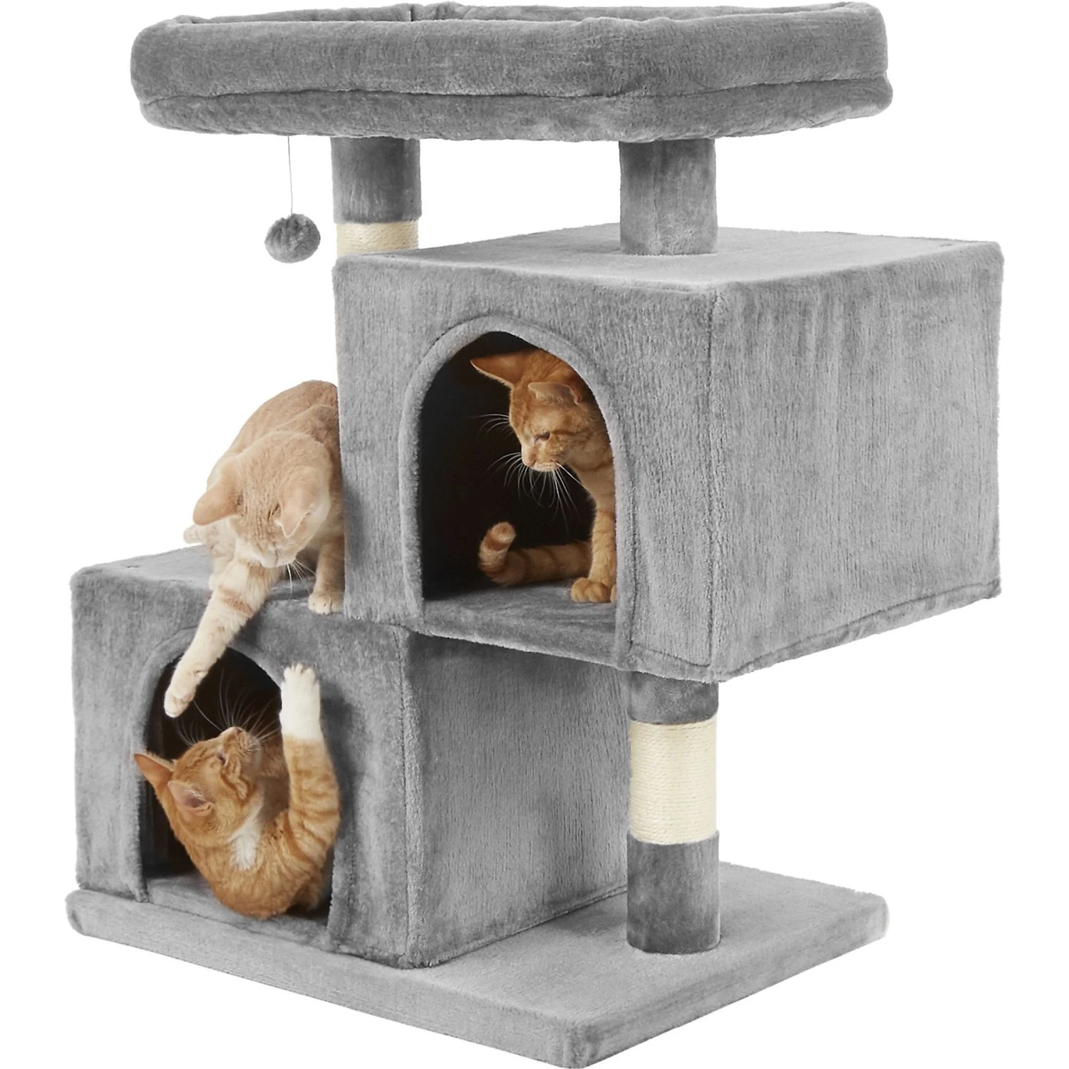 Frisco 33-in Faux Fur Cat Tree & Condo - Image 5
