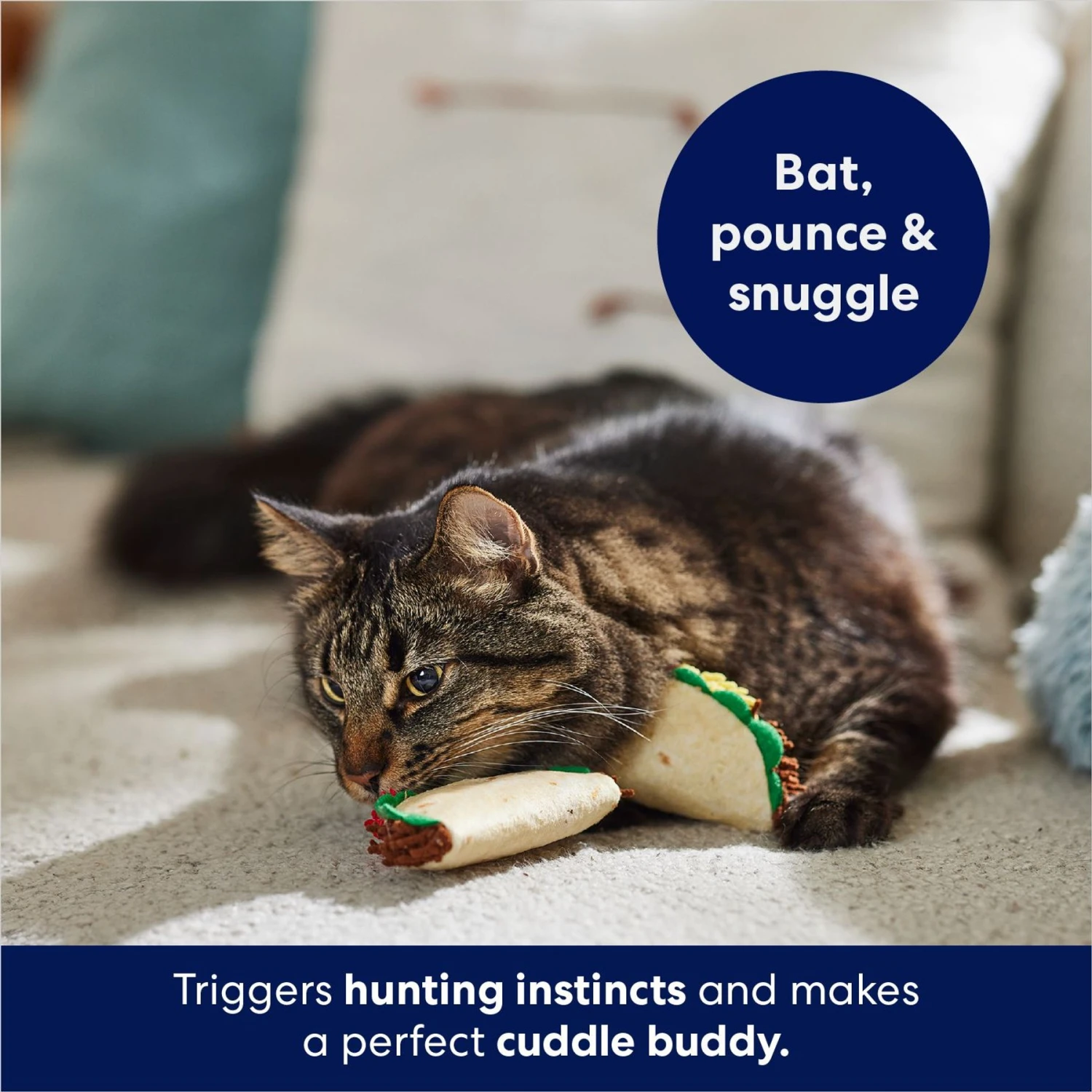 Frisco Taco Plush Cat Toy With Catnip - Image 4