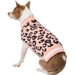 Frisco Leopard Print Dog & Cat Sweater
