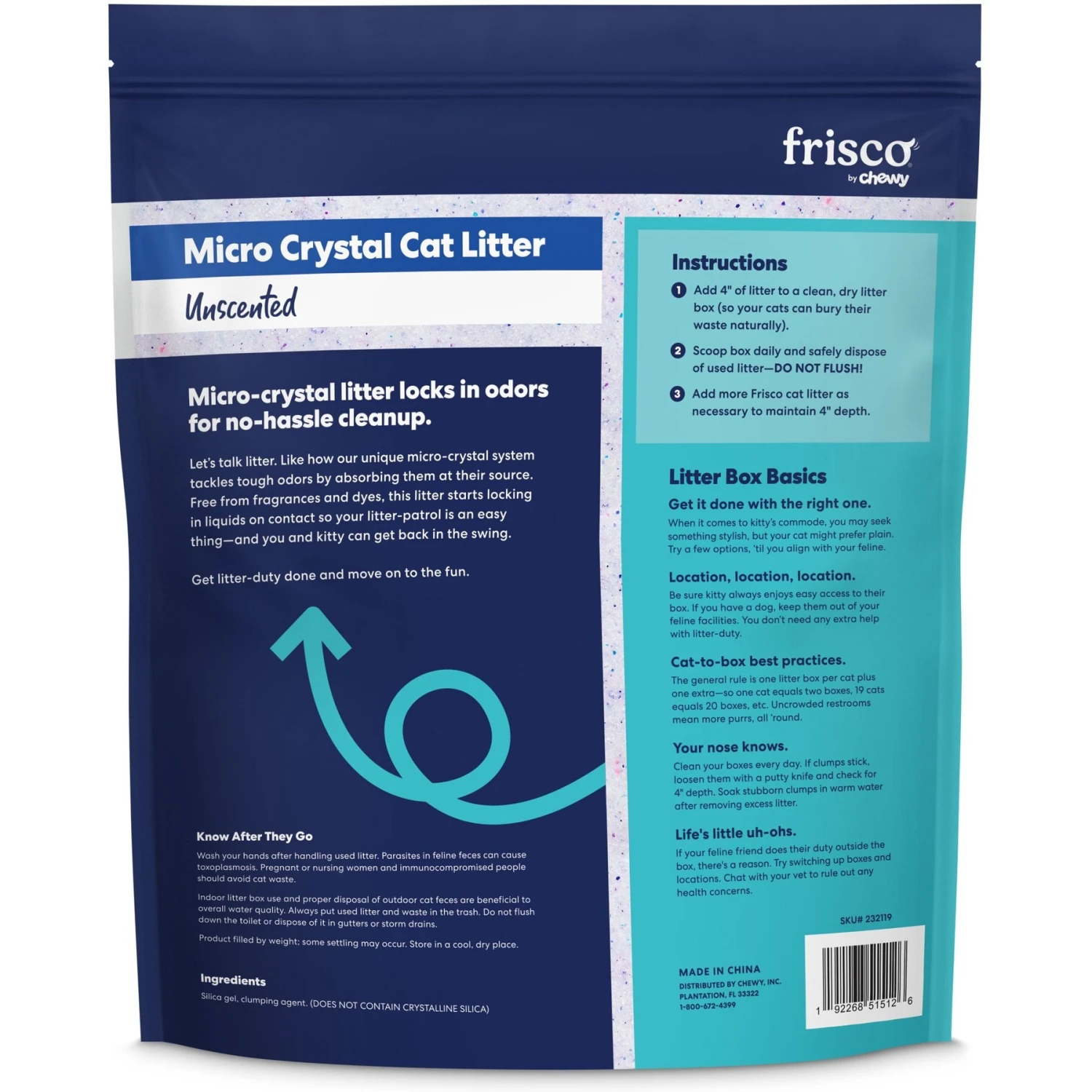 Frisco Micro Crystal Unscented Clumping Crystal Cat Litter - Image 3