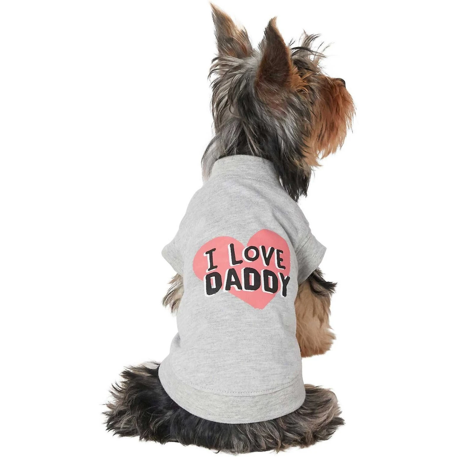 Frisco I Love Daddy Dog & Cat T-Shirt, Gray - Image 4