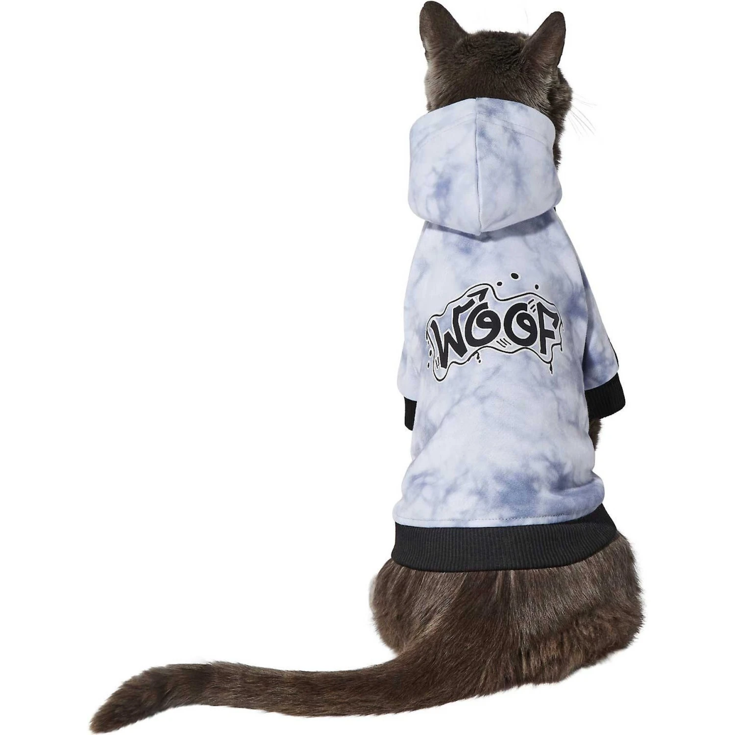 Frisco Woof Tiedye Print Dog & Cat Hoodie - Image 4