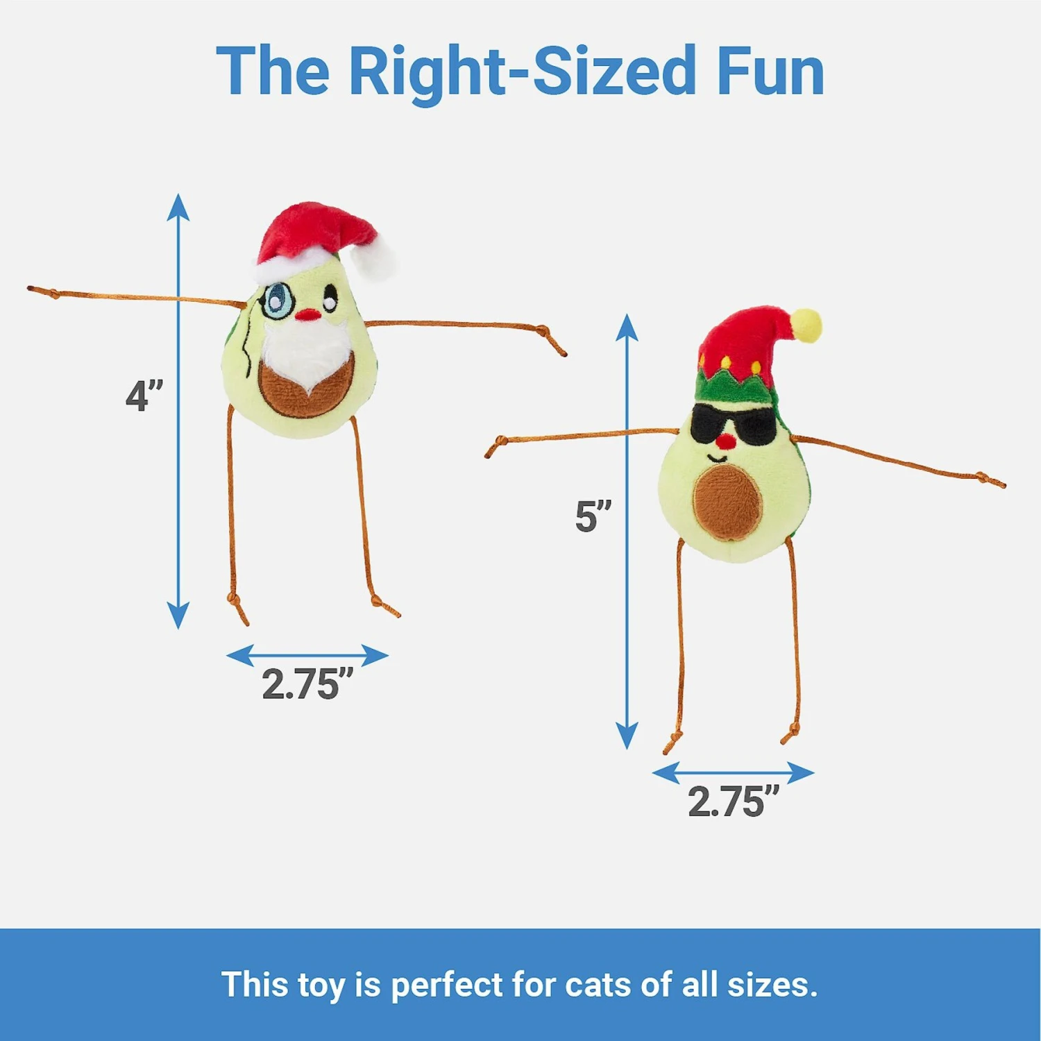 Frisco Avocados Plush Cat Toy With Catnip, 2 Count - Image 2