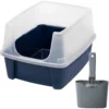 Frisco Plastic Litter Scooper With Caddy & IRIS USA Open Top Litter Box With Scatter Shield