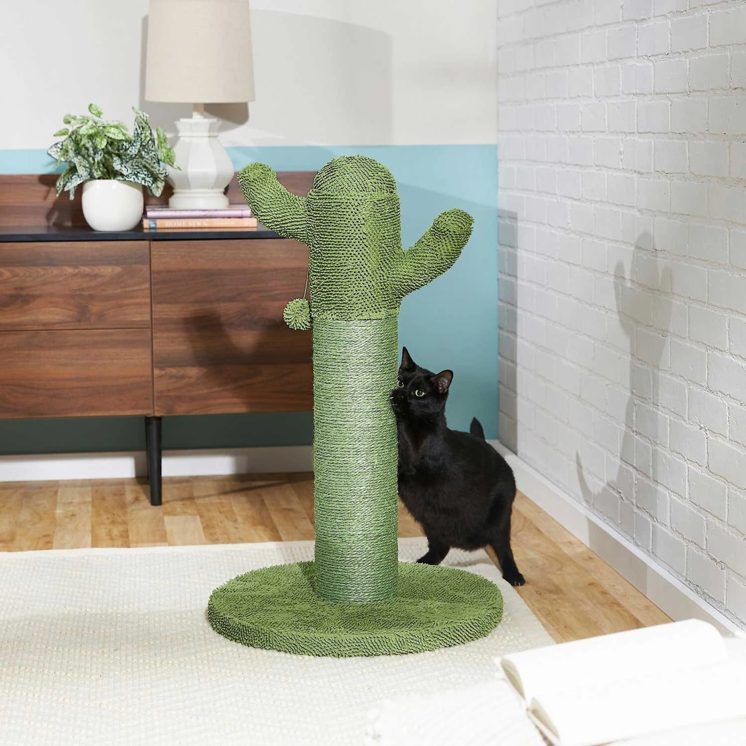 Frisco Cactus Cat Scratching Post & Frisco Taco Plush Cat Toy With Catnip - Image 4