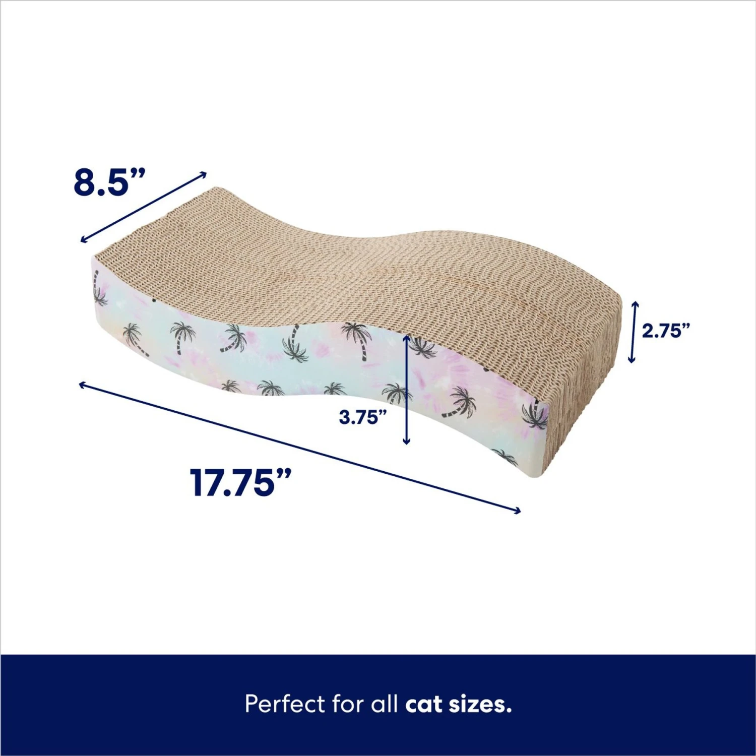 Frisco Wave Cat Scratcher Toy With Catnip - Image 2