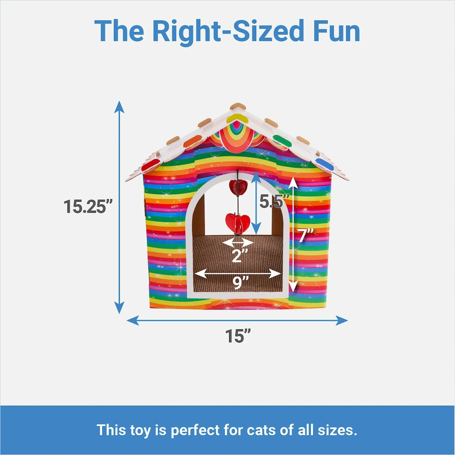 Frisco Pride Love Wins Cardboard Cat House - Image 2