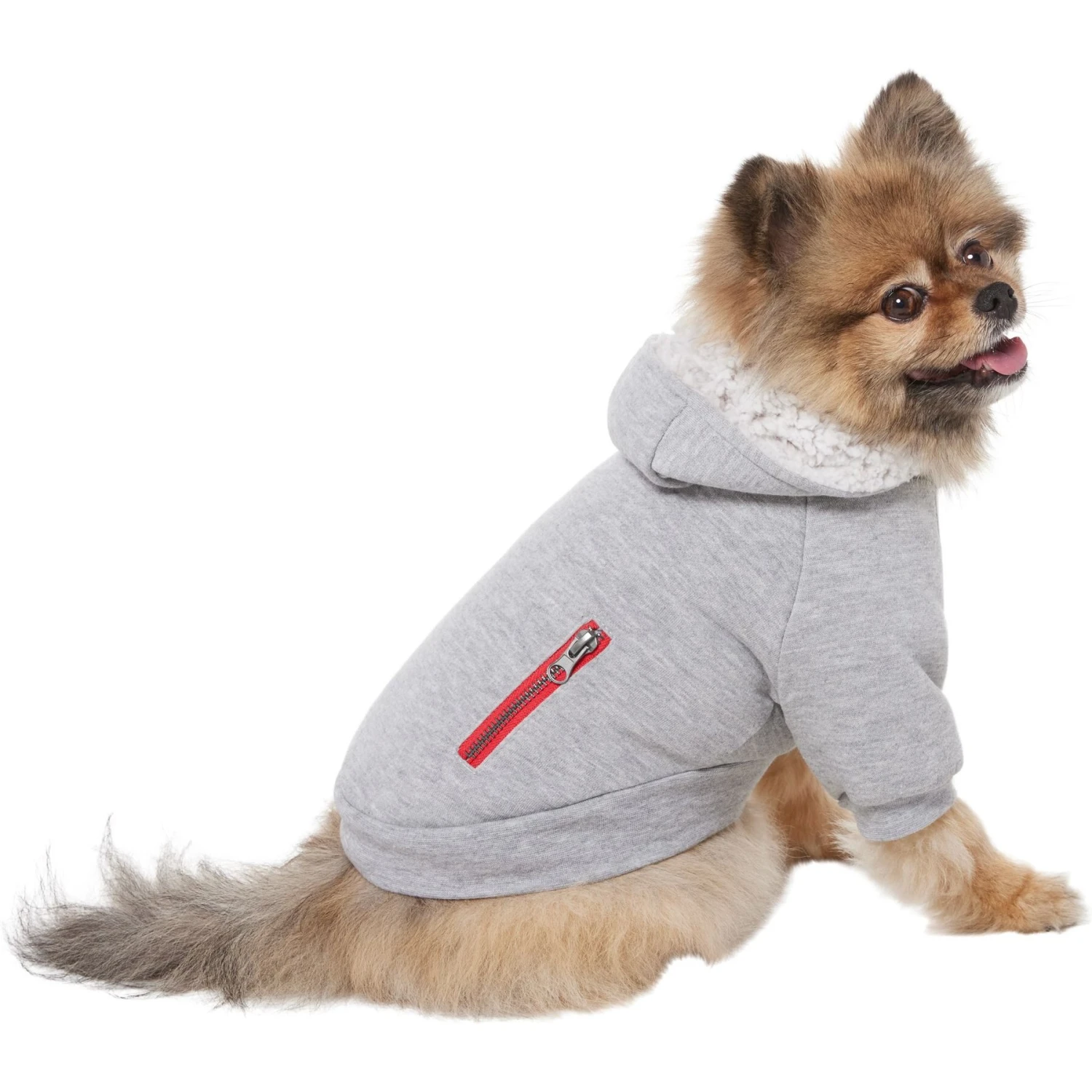 Frisco Sweatshirt Fleece Dog & Cat Hoodie With Sherpa Lining - Image 3