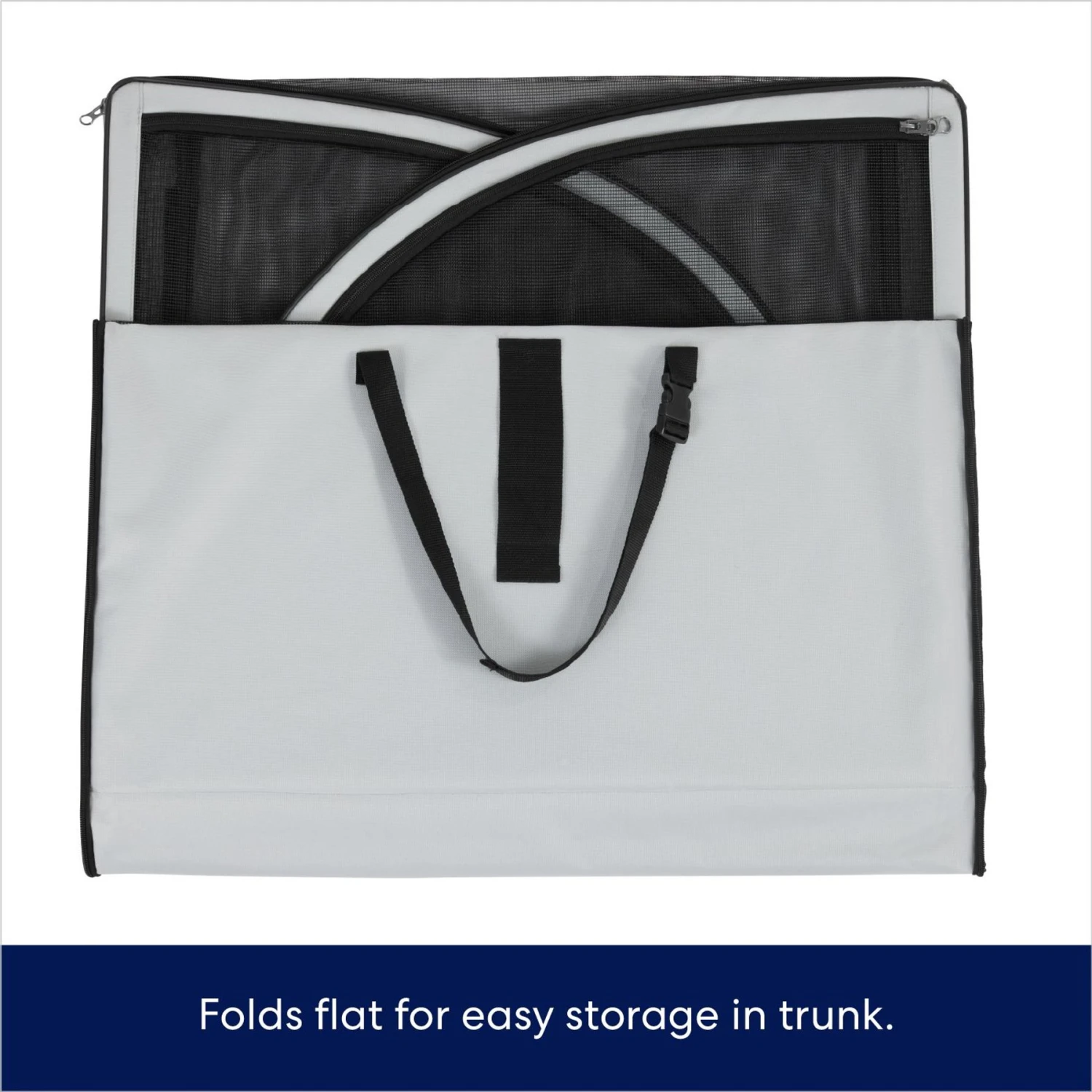 Frisco Travel Safety Dog & Cat Carrier & Pet Fit For Life Collapsible Portable Litter Box With Collapsible Bowl - Image 4